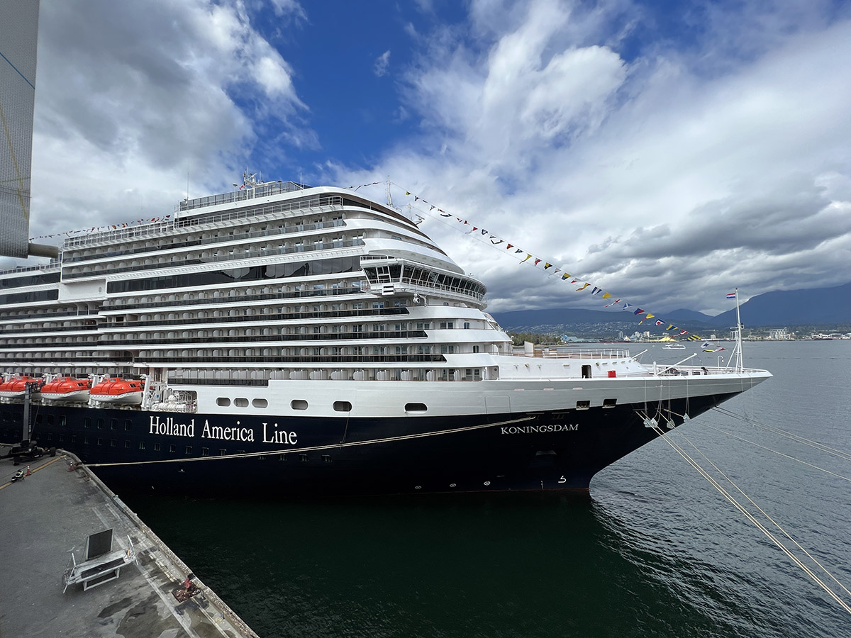 Holland America parked at the Vancouver Convention Centre in June.
